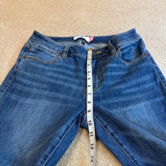 CAbi Jeans Cropped High Rise Straight Boho Gypsy Raw Hem Distressed Size 4 #5495 - Picture 7 of 12